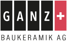 Logo de Ganz Baukeramik AG, expert en poêles et solutions de chauffage céramiques.